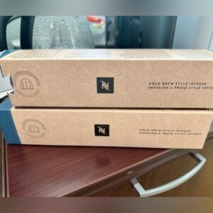 Nespresso cold brew style intense, 2 boxes (minus one pod)